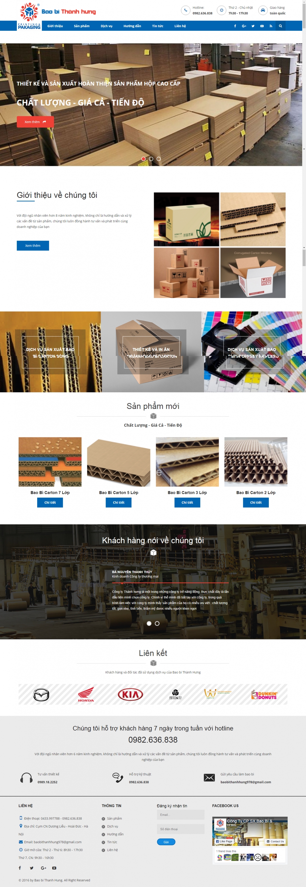 CÔNG TY CP SX BAO BÌ & TM THÀNH HƯNG